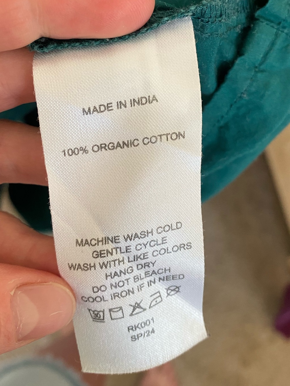 Organic Cotton Green Midi Dress - Picture 4 of 6